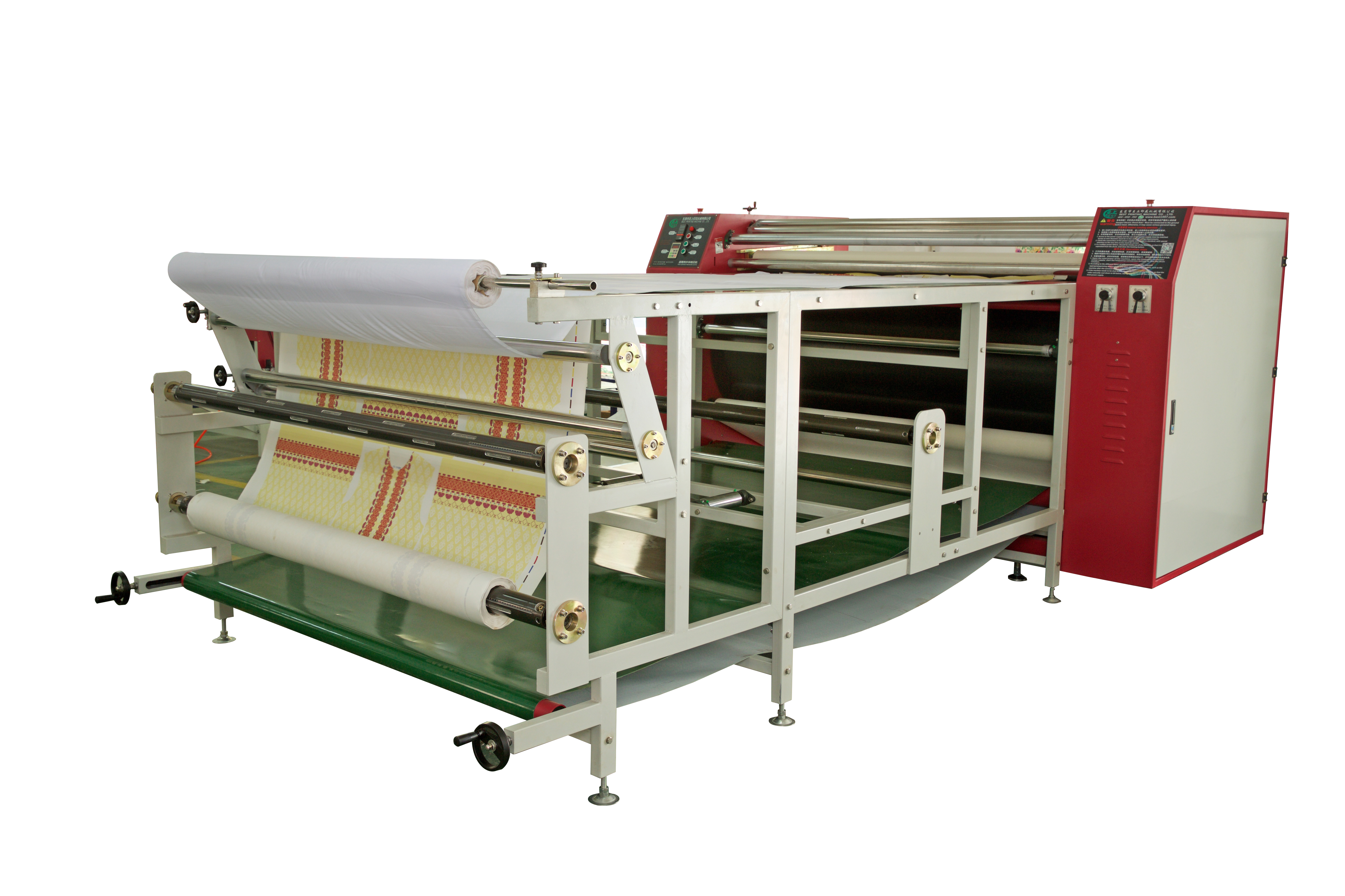 What is the role of roller printing machine