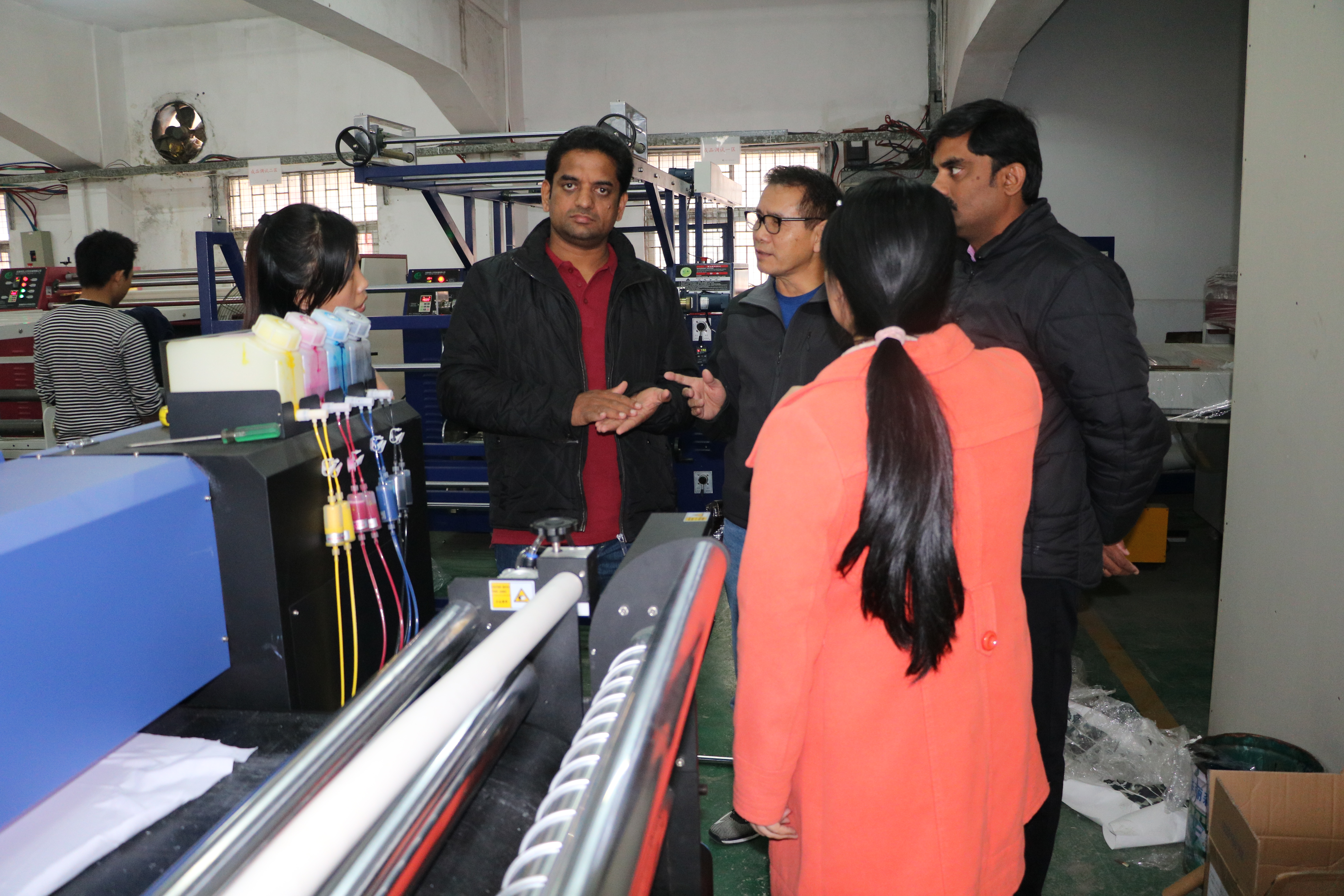 India clients visited best printing machine factory