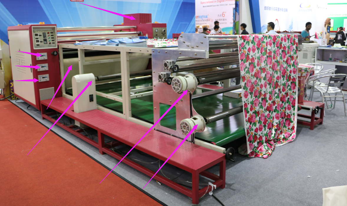 Roller heat press machine 