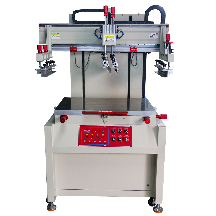 Precision plain screen printing machine