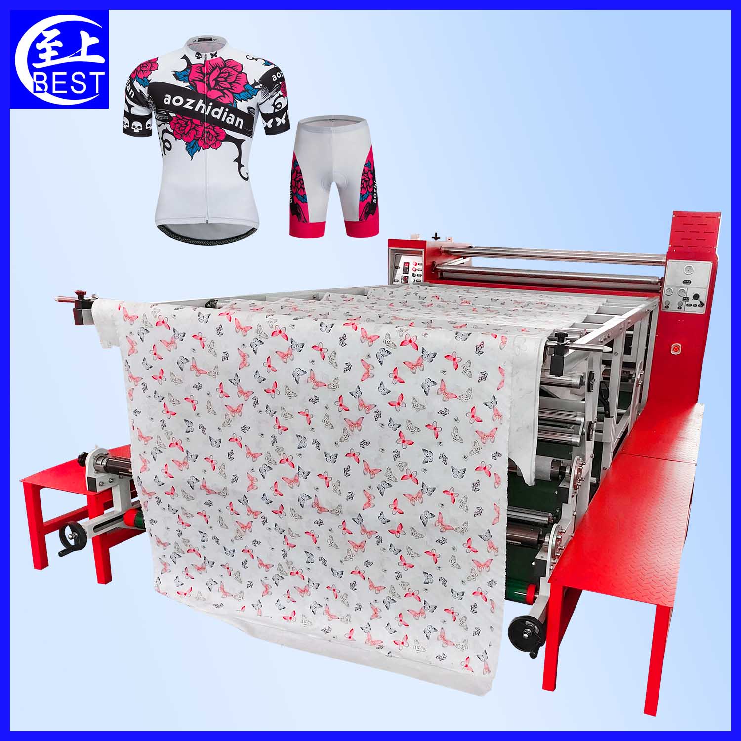 Roller sublimation transfer machine