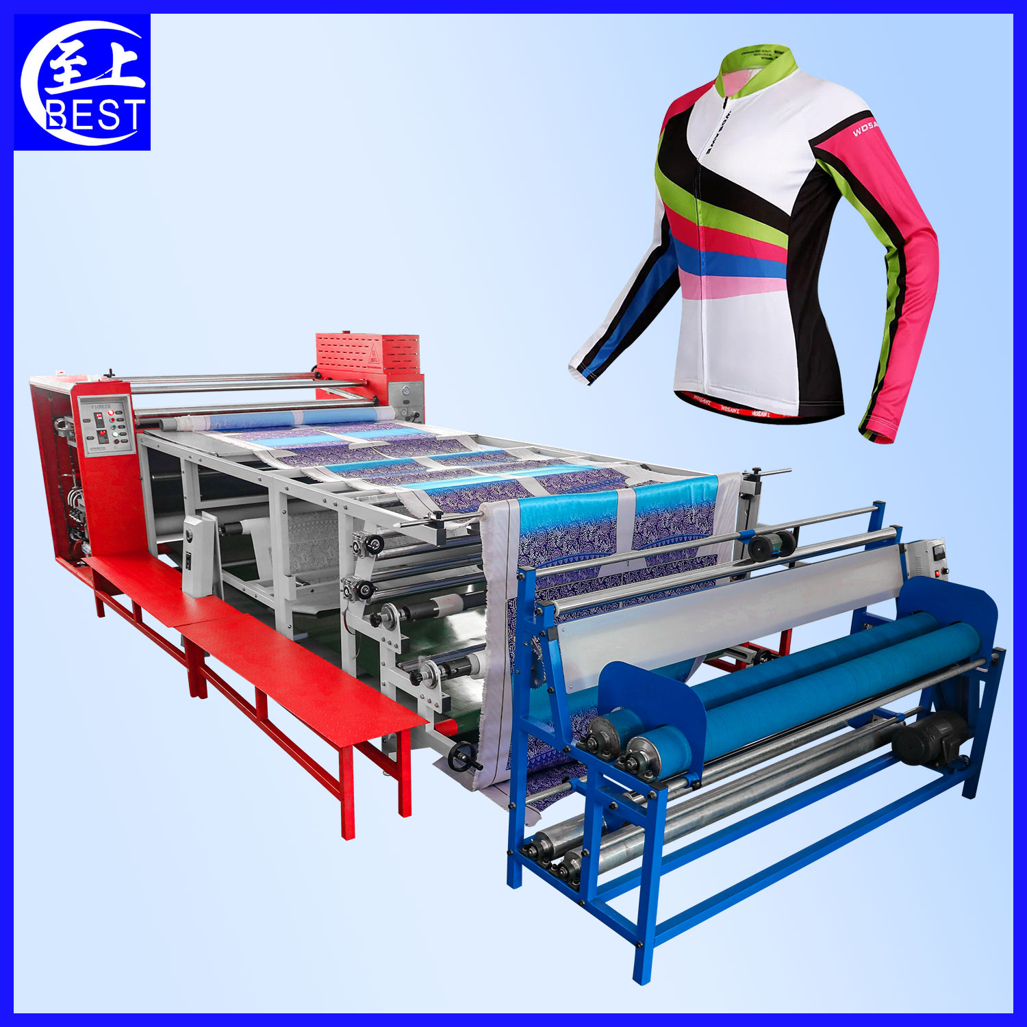 Roller heat press machine