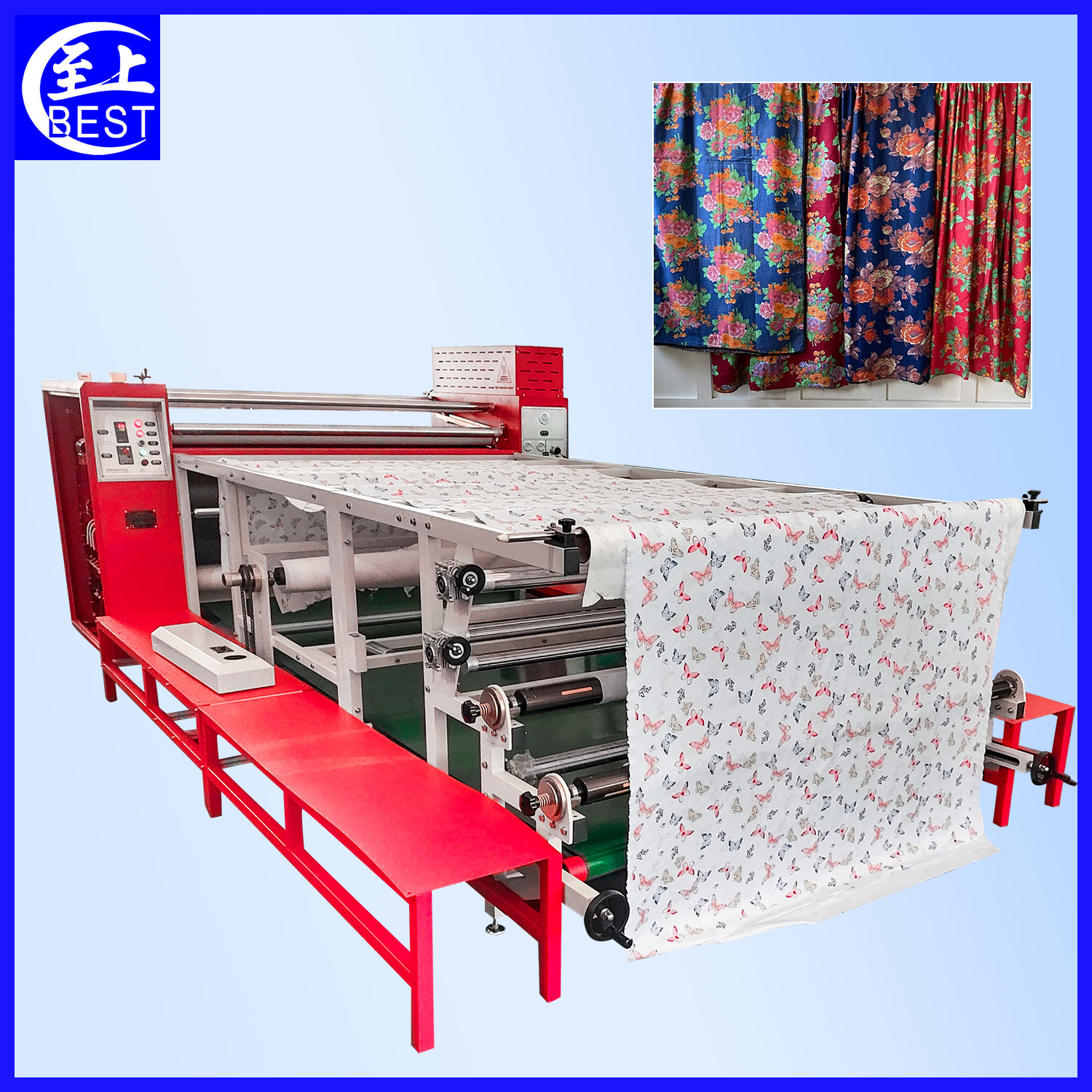 Roller heat press machine